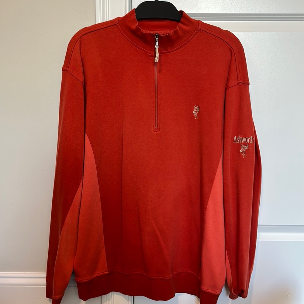 Ashworth Golf Quarter Zip. Ez-Tech. Men’s Large.